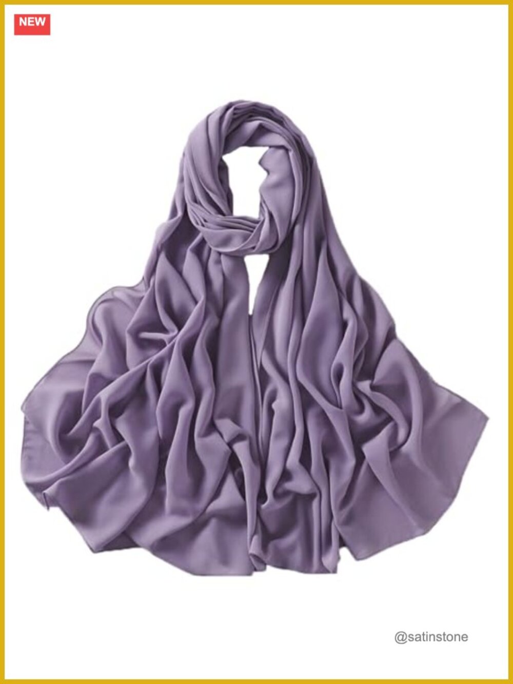 Chiffon Hijab Scarf Head Wrap Lightweight Pashmina Shawl for Women